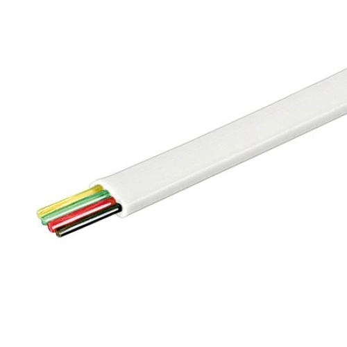 Telefonní kabel čtyřžílový bílý
