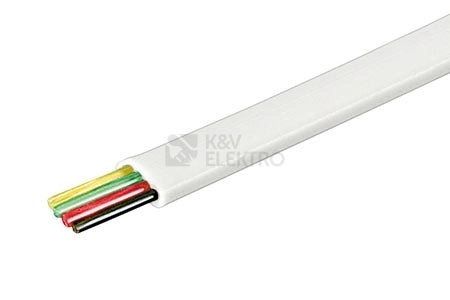 Obrázek produktu Telefonní kabel čtyřžílový bílý 0