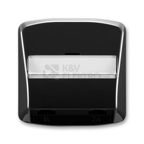 ABB Tango kryt zásuvky telefonní dvojnásobné (pro přístroj 5013U) černá 5013A-A00215 N