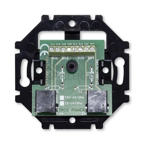 Obrázek produktu ABB telefonní zásuvka 2xRJ12 5013U-A00105 dvojnásobná 0