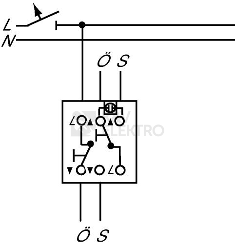 Obrázek produktu ABB Impuls tlačítko č.6/0+6/0So (2021/6/6 U) 2CKA001413A0889 1