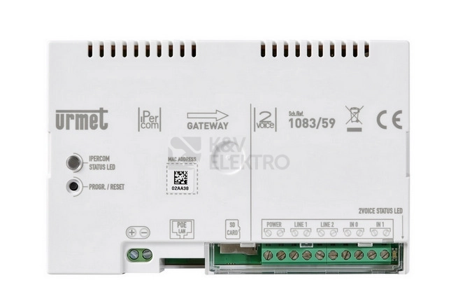 Obrázek produktu Gateway ze systému IPERCOM na 2VOICE URMET 1083/59 0
