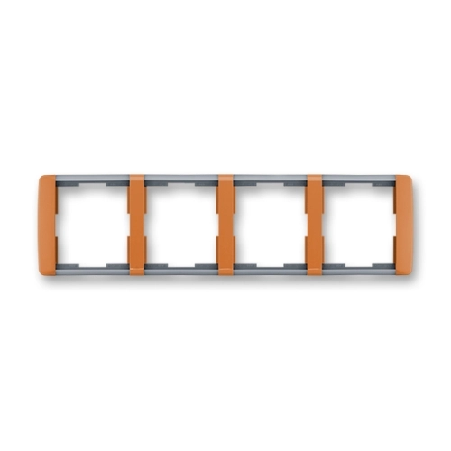 ABB Element čtyřrámeček karamelová/ledová šedá 3901E-A00140 07 vodorovný