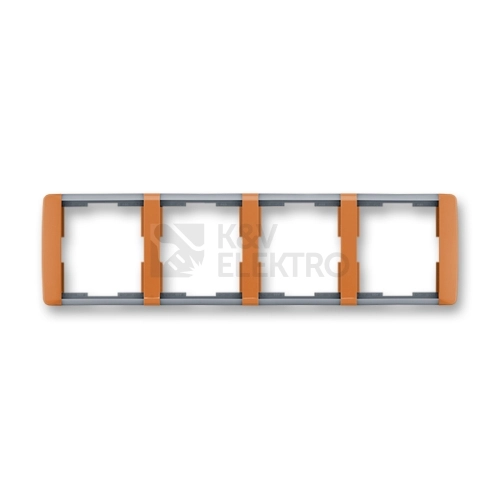 ABB Element čtyřrámeček karamelová/ledová šedá 3901E-A00140 07 vodorovný