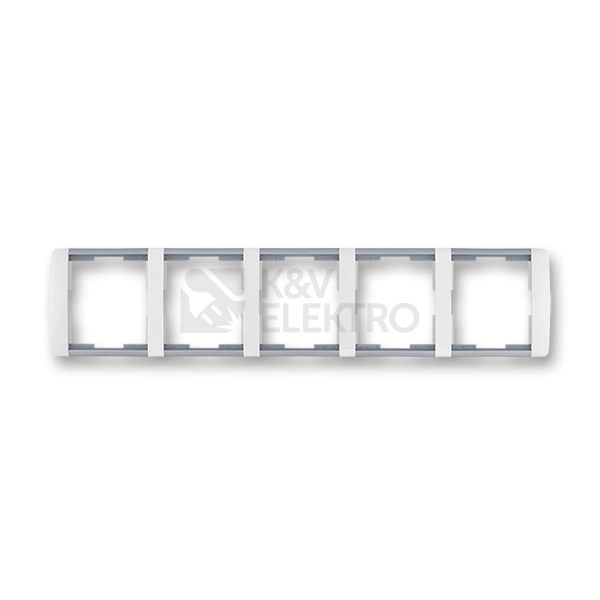 Obrázek produktu ABB Element pětirámeček bílá/ledová šedá 3901E-A00150 04 vodorovný 0