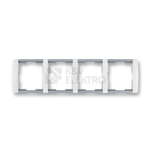 ABB Element čtyřrámeček bílá/ledová šedá 3901E-A00140 04 vodorovný