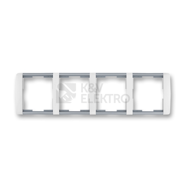 Obrázek produktu ABB Element čtyřrámeček bílá/ledová šedá 3901E-A00140 04 vodorovný 0