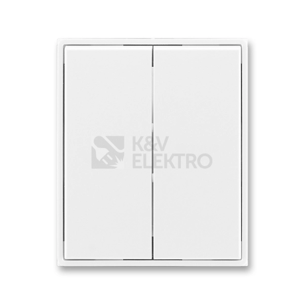 Obrázek produktu ABB Element,Time kryt vypínače dělený bílá/bílá 3558E-A00652 03 0