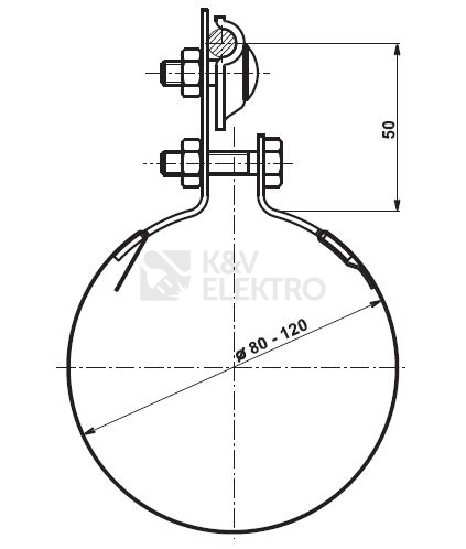 Obrázek produktu Svorka na potrubí ST TREMIS V095 1