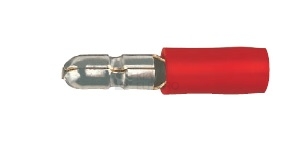 Obrázek produktu Konektor kulatý lisovací 1020 červený, rozměry 4x4mm, průřez 0,5-1,5mm2 0
