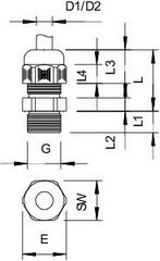 Kabelová vývodka OBO V-TEC PG7 LGR světle šedá 2024705 (obrázek 4)