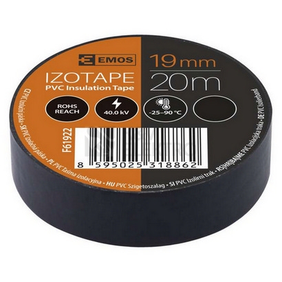 Obrázek produktu Izolační páska EMOS F61922 19mm x 20m černá 3