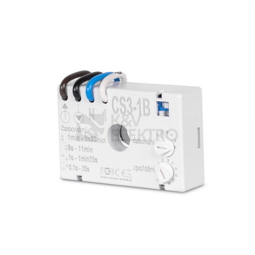Obrázek produktu Časové relé pod vypínač ELEKTROBOCK CS3-1B 0