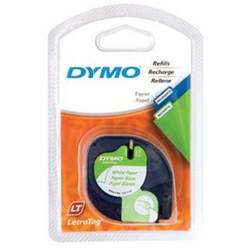 Páska do štítkovače Dymo 59422 bílá/černá 12mm/4m S0721660 S0721560