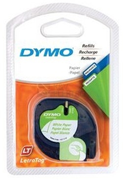 Obrázek produktu Páska do štítkovače Dymo 59422 bílá/černá 12mm/4m S0721660 S0721560 0