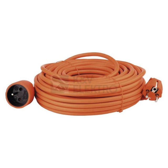 Obrázek produktu Prodlužovací kabel EMOS 25m/1zásuvka oranžová P01125 1901012500 0