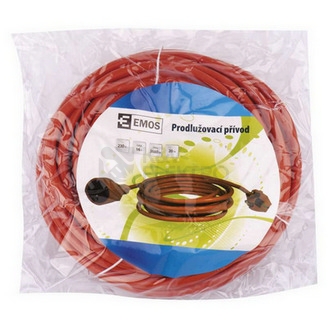 Obrázek produktu Prodlužovací kabel EMOS 20m/1zásuvka oranžová P01120 1901012000 1
