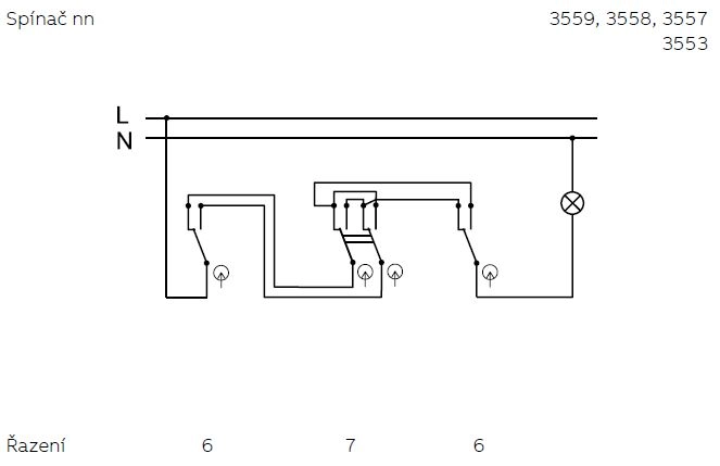 ABB Praktik vypínač č.7 IP44 šedá 3553-07929 S
