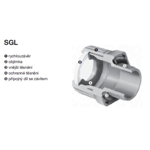Vývodka pro trubku Dietzel SGL 2020 šedá 20mm 12700