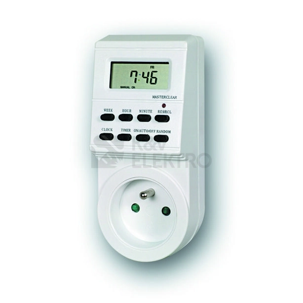 Obrázek produktu Spínací zásuvka/spínací hodiny ELEKTROBOCK ZSD 16 týdenní digitální 0