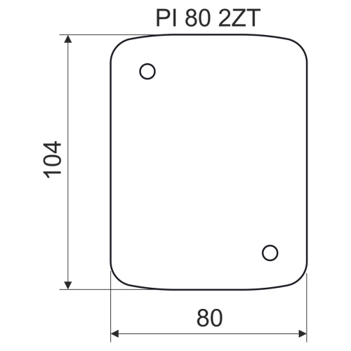 Podložka izolační tepelná pod krabice KOPOS PI 80 2ZT XX (obrázek 3)