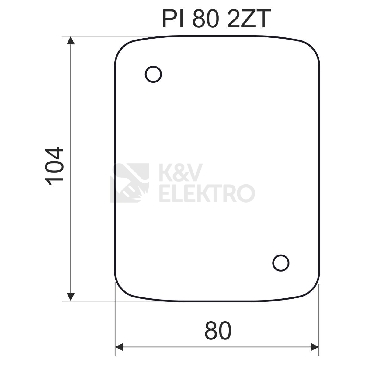 Obrázek produktu Podložka izolační tepelná pod krabice KOPOS PI 80 2ZT XX 1