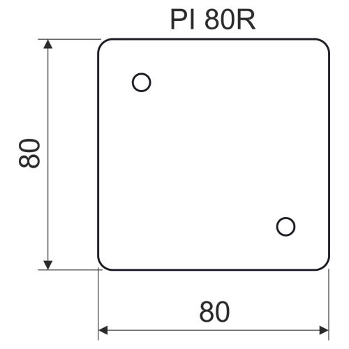 Podložka izolační tepelná pod krabice KOPOS PI 80R XX (obrázek 2)