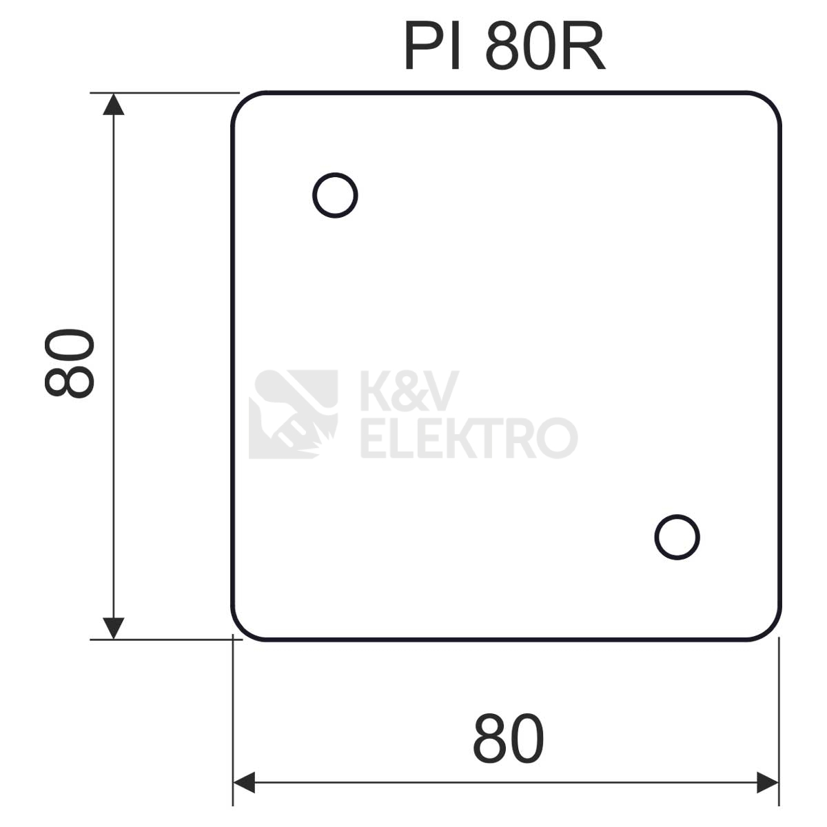Obrázek produktu Podložka izolační tepelná pod krabice KOPOS PI 80R XX 1