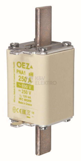 Obrázek produktu Nožová pojistka OEZ PNA1 125A aM 0