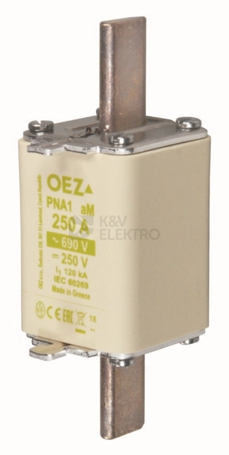 Obrázek produktu Nožová pojistka OEZ PNA1 125A aM 0