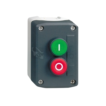 Obrázek produktu Schneider Electric Harmony skříňka dvě tlačítka zelená 1NO červená 1NC XALD213 0