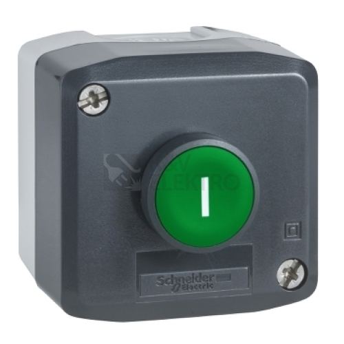 Schneider Electric Harmony skříňka ovládací jednotlačítková lícující 1Z zelená XALD102