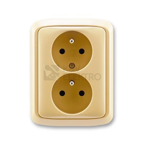 Obrázek produktu ABB Tango dvojzásuvka béžová 5512A-2349 D 0