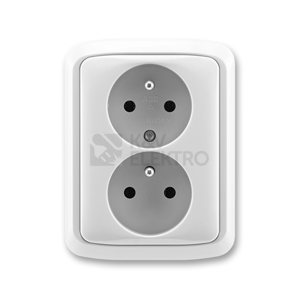 Obrázek produktu ABB Tango dvojzásuvka šedá 5512A-2349 S 0