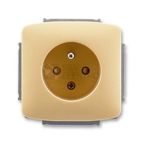 Obrázek produktu ABB Tango zásuvka béžová 5518A-A2359 D s clonkami 0