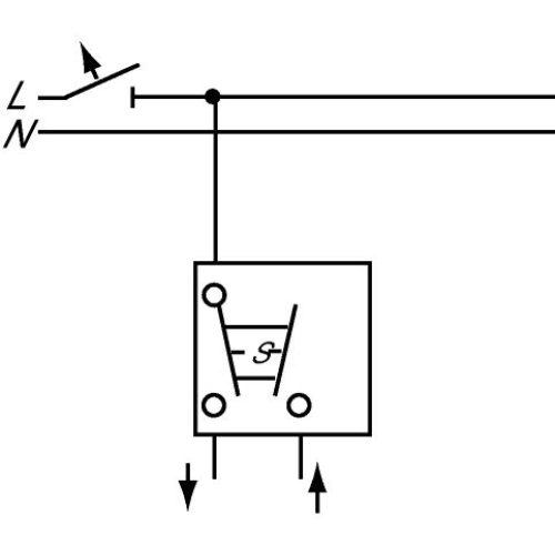 ABB žaluziové tlačítko č.1/0+1/0 1413-0-0590 (2020/4 US) 2CKA001413A0590 s blokováním (obrázek 5)