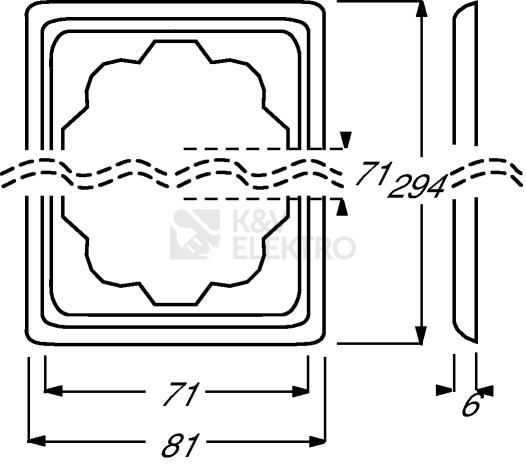 Obrázek produktu ABB Impuls čtyřrámeček alpská bílá 1754-0-2445 (1724-74) 2CKA001754A2445 1