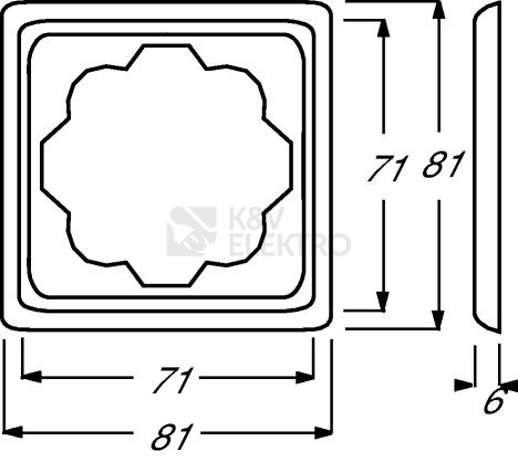 Obrázek produktu ABB Impuls rámeček alpská bílá 1754-0-2411 (1721-74) 2CKA001754A2411 1