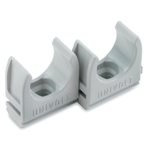 Příchytka pro trubku Dietzel CL 25mm světle šedá 82215