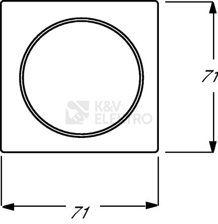 Obrázek produktu ABB Impuls kryt stmívače s krátkocestným ovládáním šampaňská metalíza 6599-0-2621 (2CKA006599A2621) 1