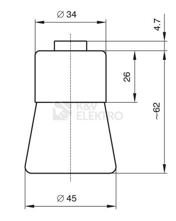 Obrázek produktu Objímka Desko 1332-857 E27 M13X1 keramická bílá 1