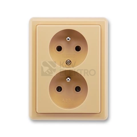 Obrázek produktu ABB Classic dvojzásuvka béžová 5512C-2349 D2 0
