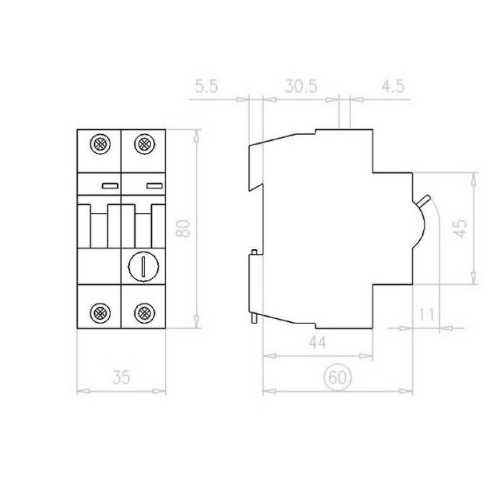 Motorový spouštěč EATON Z-MS-6,3/2 4-6,3A 248397