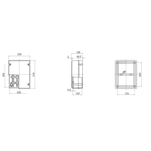 Rozvodná krabice GEWISS GW44209 300x220x120mm IP56 na omítku