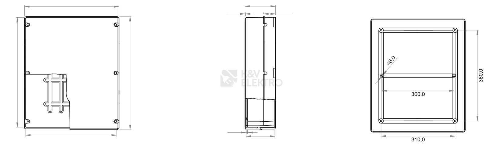 Obrázek produktu  Krabice GEWISS GW44211 474x396x128mm IP56 na omítku 1