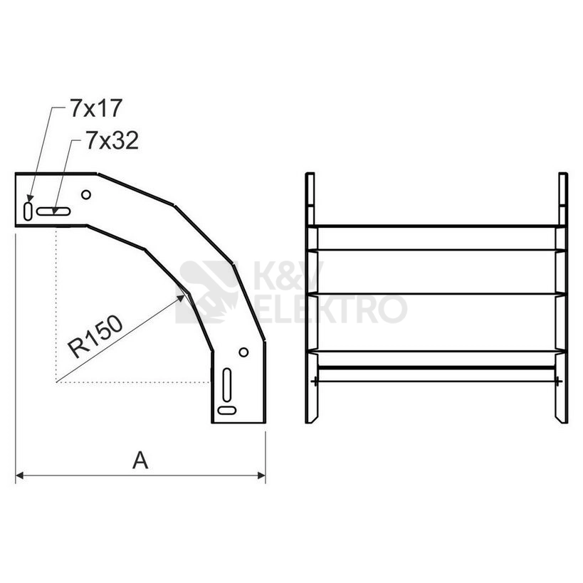 Obrázek produktu Oblouk KOPOS Mars klesající 90° NKO 90x100x250 S 3