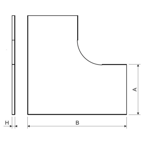 Víko kolena 90° KOPOS Mars NVO 90x250 S (obrázek 3)