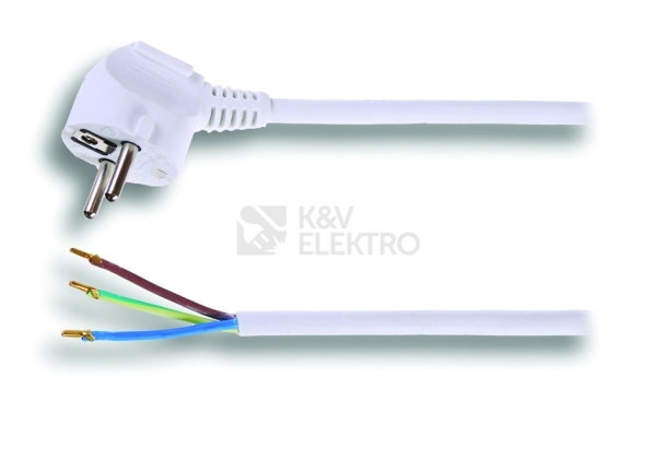 Obrázek produktu Flexo šňůra, 863107-3-53/2 3X1, H05VV-F, bílá úhlová 0