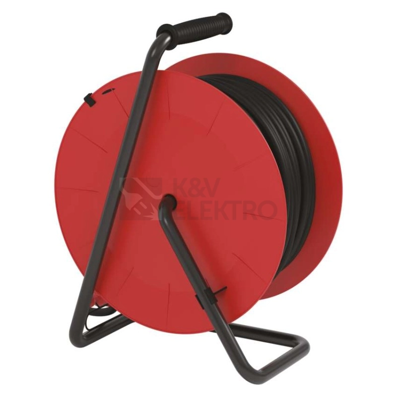 Obrázek produktu Gumový prodlužovací kabel na bubnu 25m/4zásuvka 3x1,5mm2 černá EMOS P084251 1908242503 5