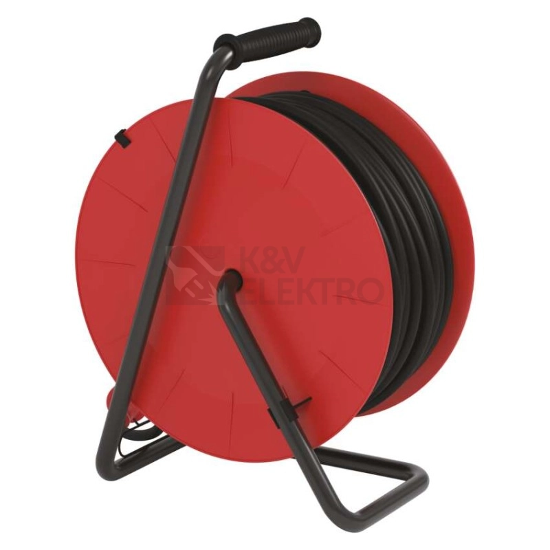 Obrázek produktu Gumový prodlužovací kabel na bubnu 50m/4zásuvka 3x1,5mm2 černá EMOS P084501 1908245003 5
